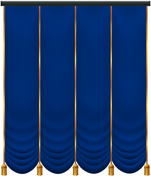 This png image - Blue Curtain PNG Transparent Clip Art, is available for free download