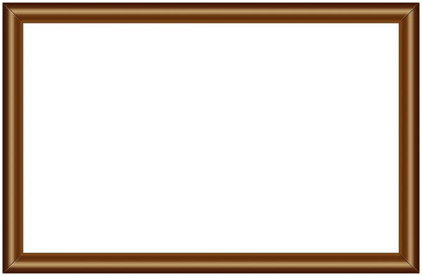This png image - Brown Simple Frame PNG Clipart, is available for free download