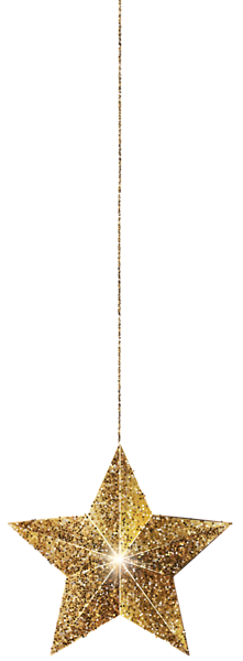 This png image - Golden Hanging Star PNG Clip Art Image, is available for free download