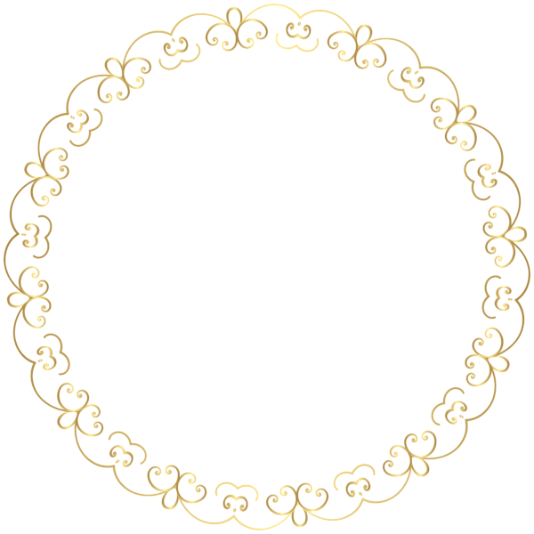 This png image - Round Gold Border Frame PNG Clip Art Image, is available for free download