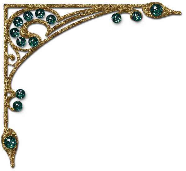 This png image - Transparent Gold Diamond Decorative Corner Clipart, is available for free download