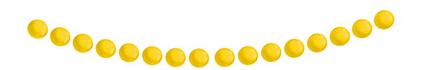 This png image - Yellow Beads Decor PNG Clipart, is available for free download