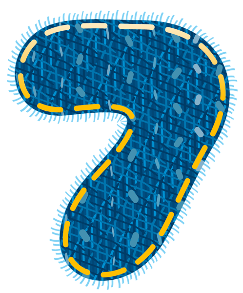 This png image - Blue Jeans Number Seven PNG Clipart Picture, is available for free download
