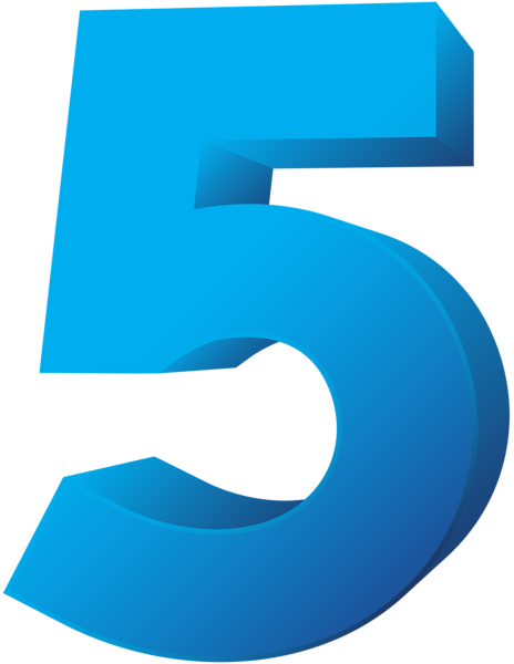 This png image - Blue Number Five Transparent PNG Clip Art Image, is available for free download