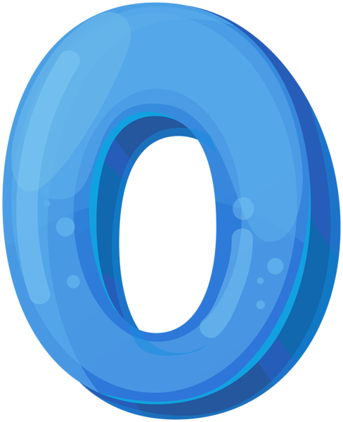 This png image - Blue Zero PNG Clipart, is available for free download