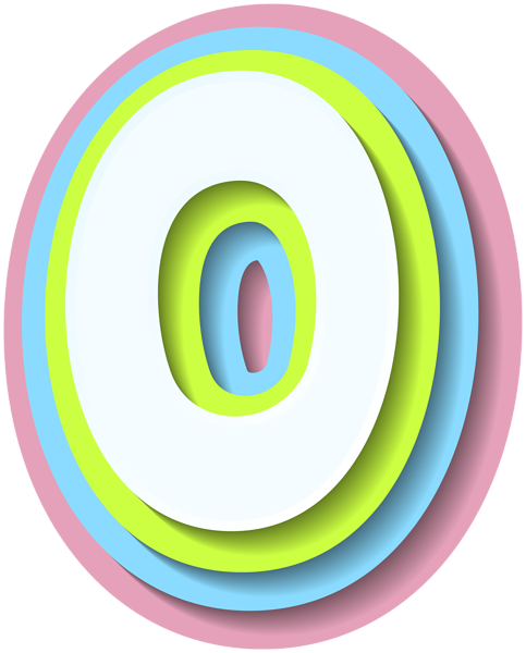 This png image - Bright Number Zero PNG Clipart, is available for free download