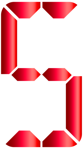 This png image - Number Five Digital Style PNG Clip Art Image, is available for free download