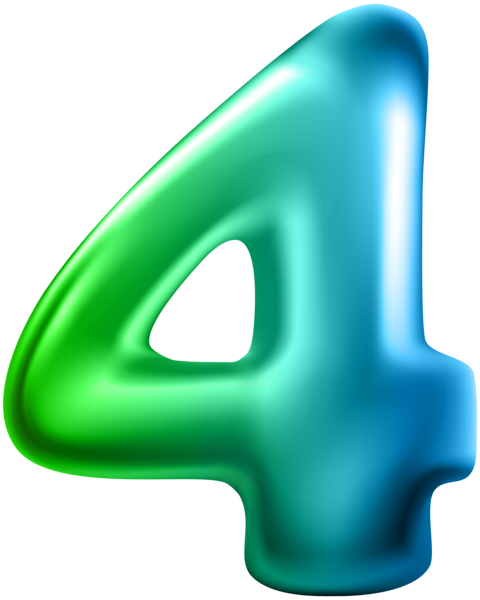 This png image - Number Four Transparent PNG Clip Art, is available for free download