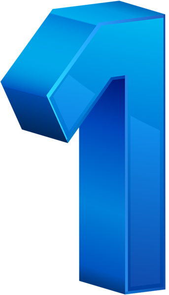 This png image - Number One Blue Transparent PNG Clip Art, is available for free download