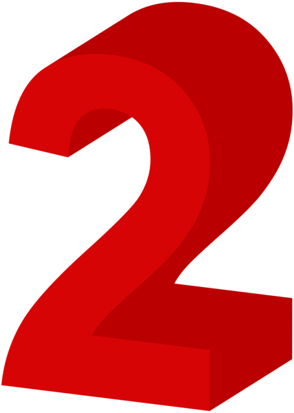 This png image - Number Two Red PNG Clip Art Image, is available for free download