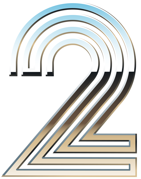 This png image - Number Two Transparent Clip Art Image, is available for free download