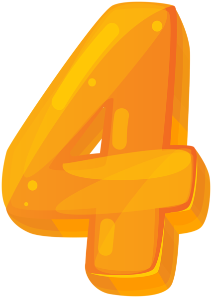 This png image - Orange Four PNG Clipart, is available for free download