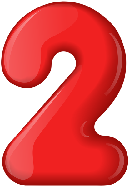 This png image - Red Number Two Transparent PNG Clip Art, is available for free download