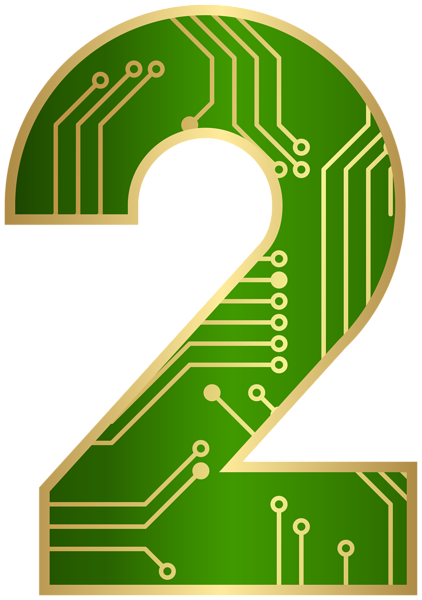 This png image - Two Cyber Number Transparent Image, is available for free download