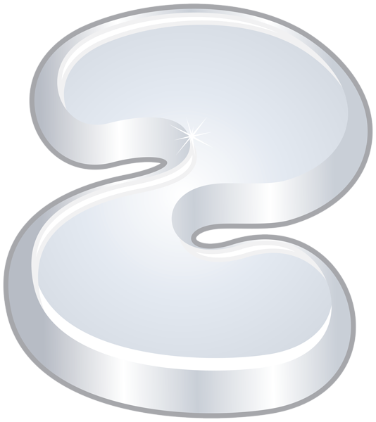 This png image - White Cartoon Number Two PNG Clipart Image, is available for free download