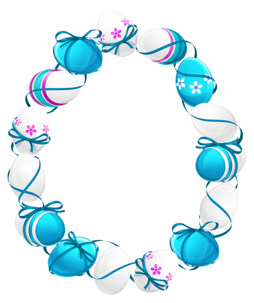 This png image - Easter Egg Oval Frame PNG Clipart Picture, is available for free download