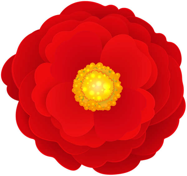 This png image - Red Flower PNG Clipart, is available for free download