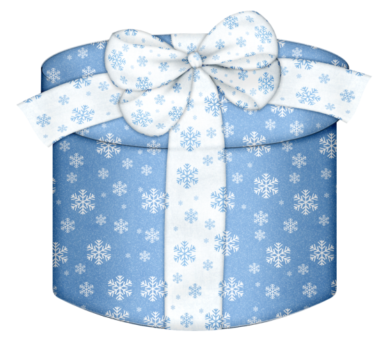 This png image - Blue Round Gift Box PNG Clipart, is available for free download