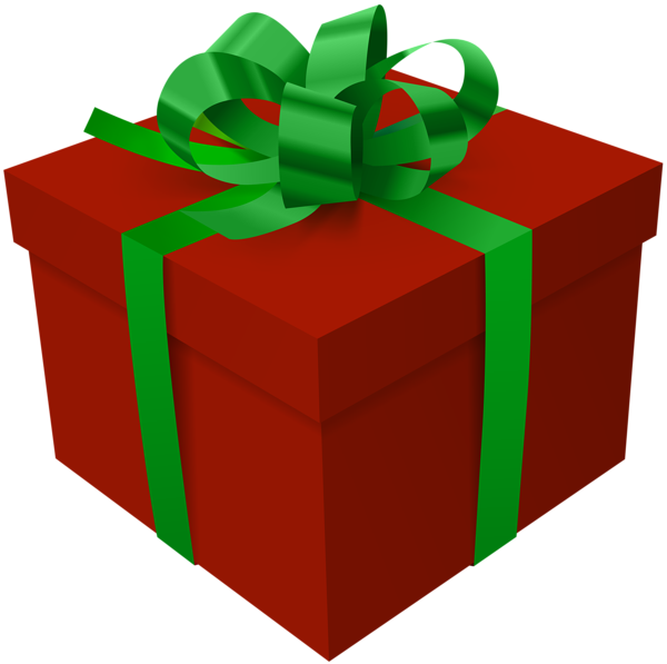 This png image - Red Gift Box Green Bow PNG Clipart, is available for free download