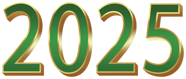 This png image - 2025 Gold Green PNG Clipart, is available for free download