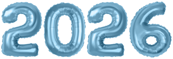 This png image - 2026 Blue Baloons PNG Clipart Image, is available for free download