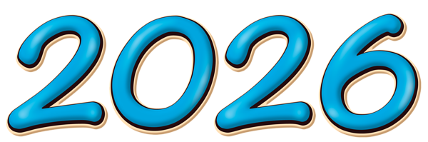 This png image - 2026 Blue Clipart Image, is available for free download