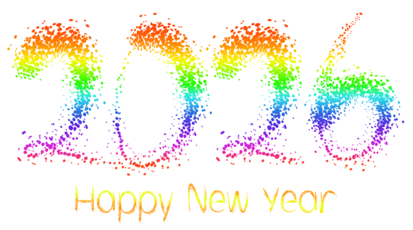 This png image - 2026 Happy New Year Color PNG Clipart, is available for free download