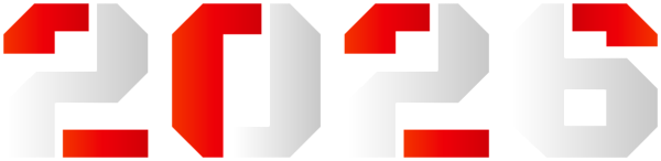This png image - 2026 Red White PNG Clipart, is available for free download