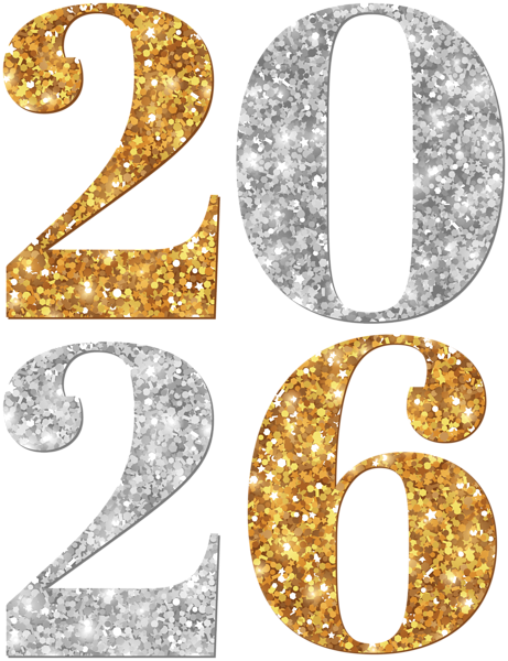 This png image - 2026 Silver Gold PNG Clipart, is available for free download