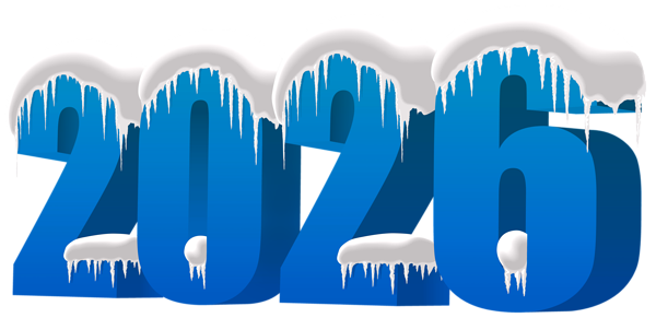 This png image - 2026 Snowy Blue PNG Transparent Clipart, is available for free download
