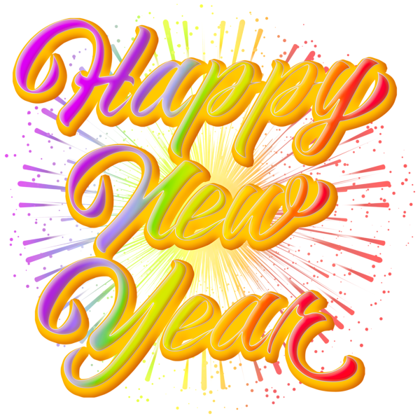 This png image - Colorful Happy New Year PNG Clipart, is available for free download