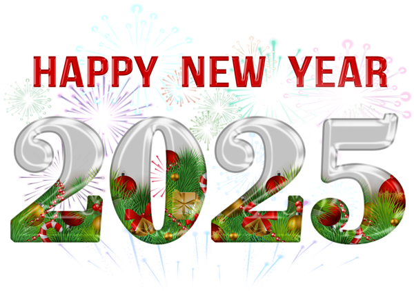 This png image - Happy New Year 2025 PNG Clipart, is available for free download