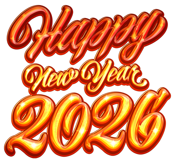 This png image - Happy New Year 2026 Transparent Clipart, is available for free download