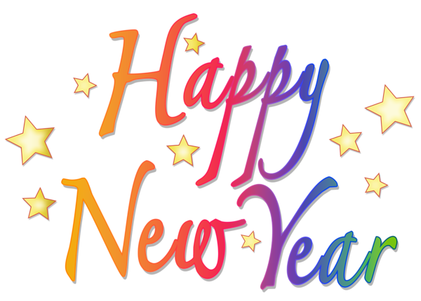 This png image - Happy New Year Colorful Text PNG Clipart, is available for free download