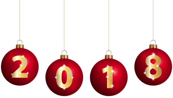 This png image - 2018 and Christmas Balls PNG Clip Art, is available for free download