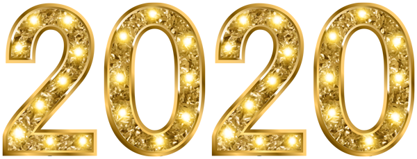 This png image - 2020 Gold Shining Transparent Clip Art Image, is available for free download