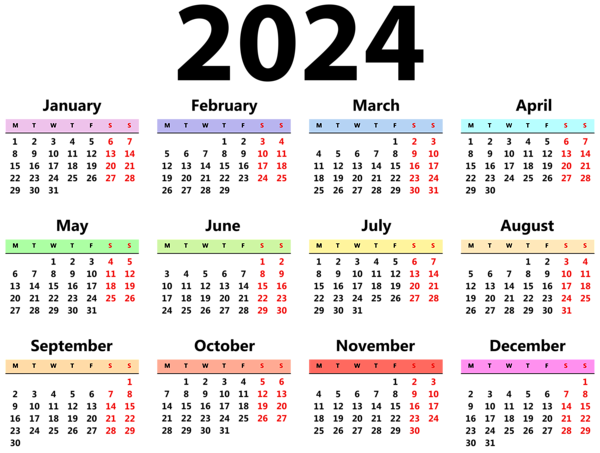 This png image - 2024 Calendar EU PNG Image, is available for free download