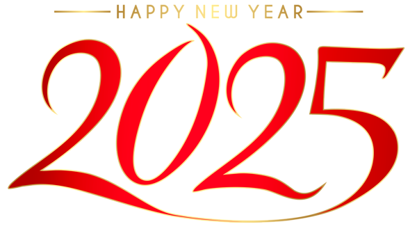 This png image - Red 2025 Transparent PNG Clip Art Image, is available for free download