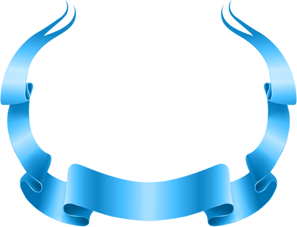 This png image - Banner Decorative Blue Transparent Image, is available for free download