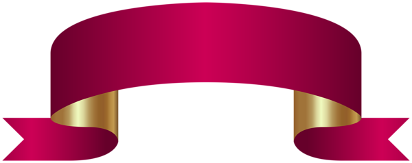 This png image - Dark Pink and Gold Banner PNG Clipart, is available for free download