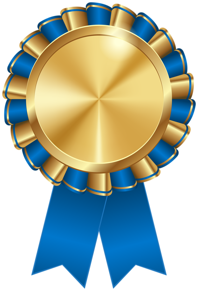 This png image - Rosette Ribbon Blue Transparent Image, is available for free download