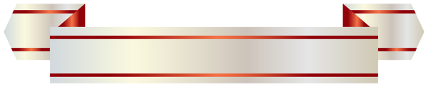 This png image - White and Red Banner PNG Clipart Image, is available for free download