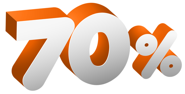 This png image - 70% Off Sale White PNG Transparent Image, is available for free download