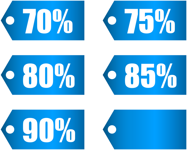 This png image - Blue Discount Tags Set Part 3 Transparent PNG Image, is available for free download