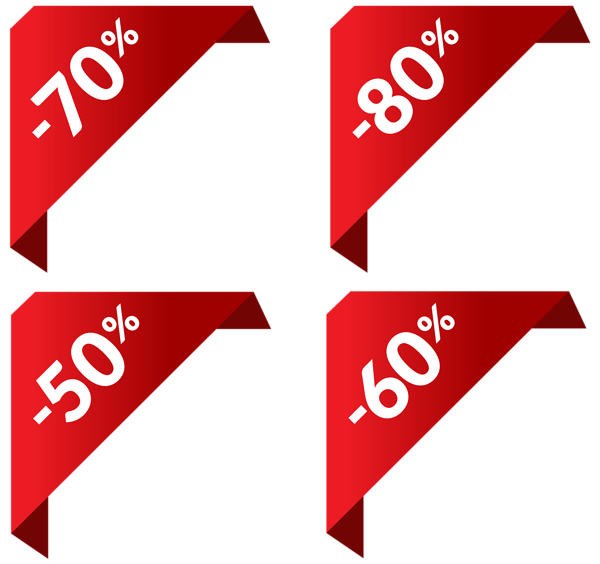 This png image - Discount Corners 2 PNG Clip Art Image, is available for free download