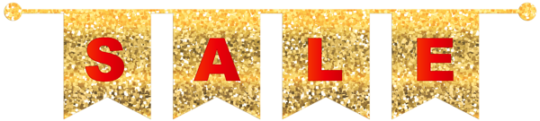 This png image - Gold Red Sale PNG Clip Art Image, is available for free download