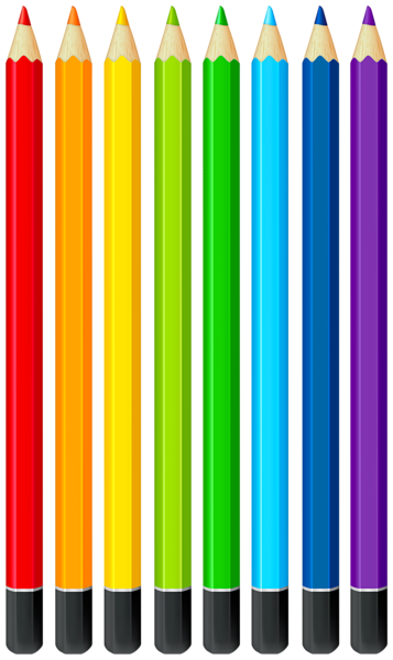 This png image - Colored Pencils Set PNG Clipart, is available for free download