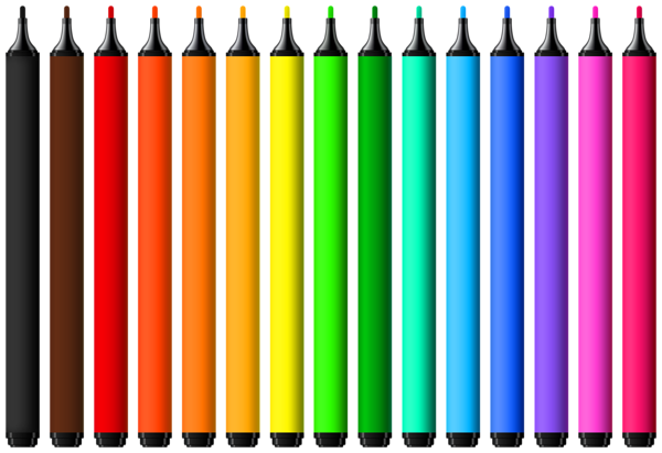 This png image - Felt Tip Pens PNG Clipart, is available for free download