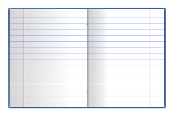 This png image - Open School Notebook PNG Vector Clipart, is available for free download