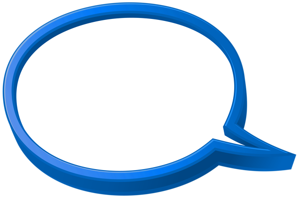 This png image - Speech Bubble Blue PNG Transparent Clipart, is available for free download